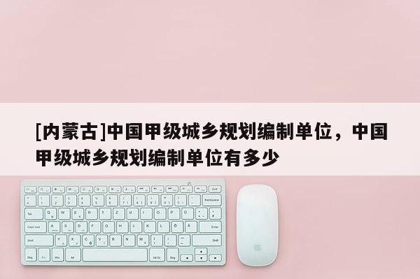 [內(nèi)蒙古]中國(guó)甲級(jí)城鄉(xiāng)規(guī)劃編制單位，中國(guó)甲級(jí)城鄉(xiāng)規(guī)劃編制單位有多少